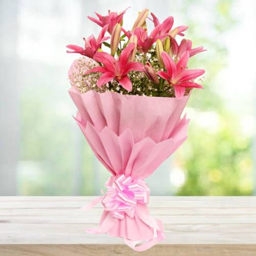 Pink Lily lovely Bouquet