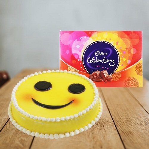 Smile Cake with Celebration Pack