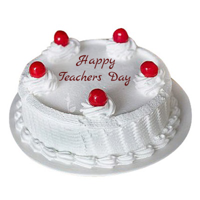 Teachers Day Special Delicious Vanilla Cake