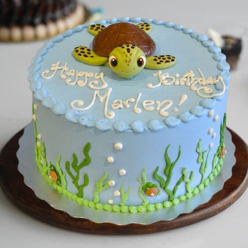 Turtle Theme Cake