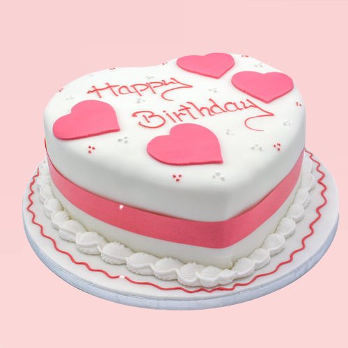 Heart Shape Special Vanilla Cake