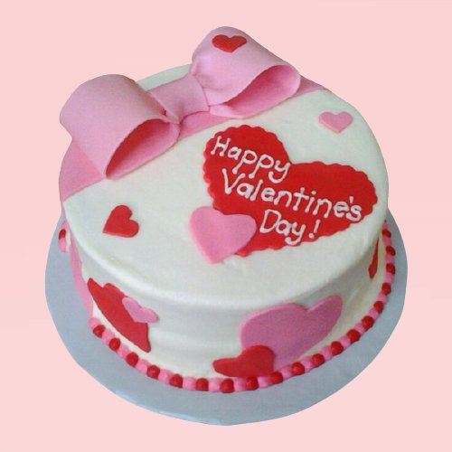 Valentine Day Special Fondant Cake