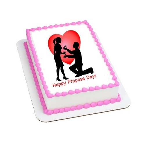Happy Propose Day Special Photo Cake