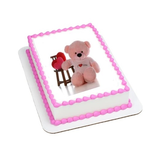 Teddy Day Special Photo Cake