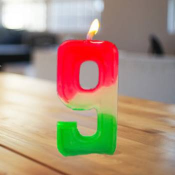 9 Number Birthday Candle
