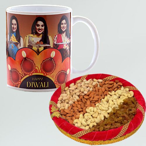 Diwali Special Mug and Mouth Watering Dry Fruits