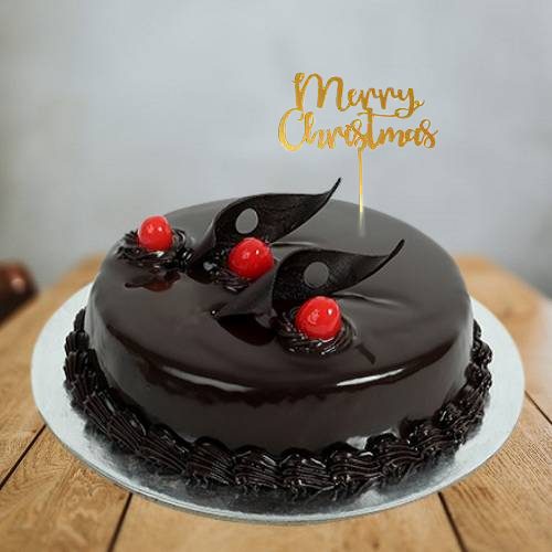 Buy Merry Christmas Special Chocolate Truffle Cake Online