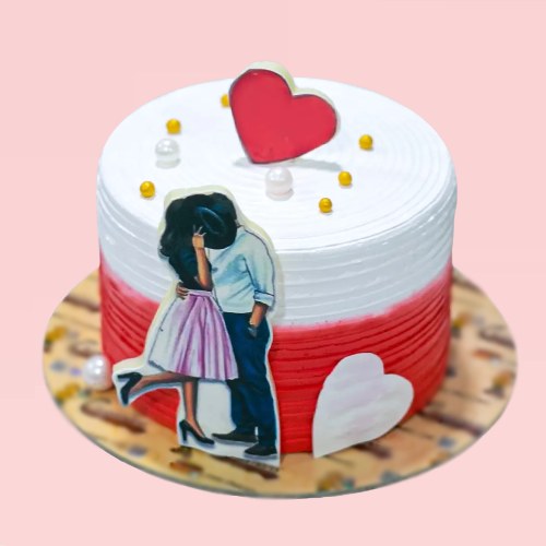Buy Order Now Customized Valentine Cake