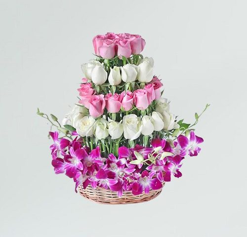 online Buy Now Beautiful Flower Exotic Arrangement Basket